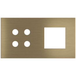Ekinex накладка Proxima 45x45 mm латунь металл EK-P2A-4P-GBO