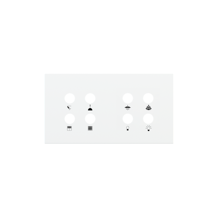 Ekinex накладка Proxima Pure white металл EK-P2A-44-LAR-P