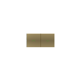 Kit 1 20Venti rectangular rocker for adjustments finish Metal Brass