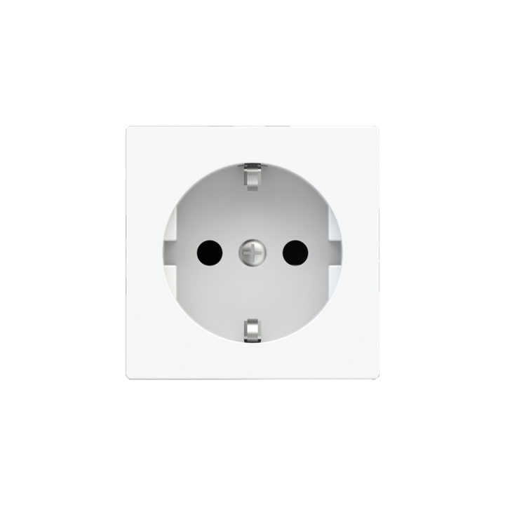 Square Painted Cover DE socket (55x55) Pure white Plastic