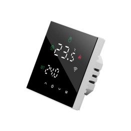 Termostats elektriski apsildāmam grīdām (melns)