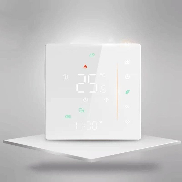 Termostats 5A Zigbee balts