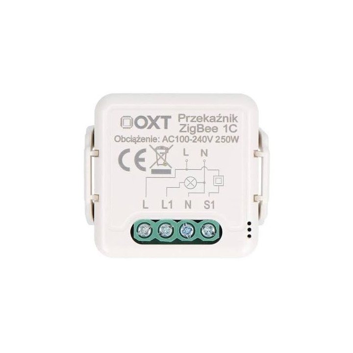 Zigbee 1 pogu mini relejs