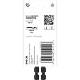 PRO Torx Impact užgalis T30, 55 mm, 2 gab.