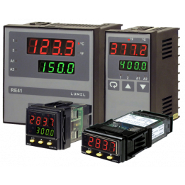 Lumel PID-Fuzzy Logic Controllers RE41, RE42, RE43, RE44