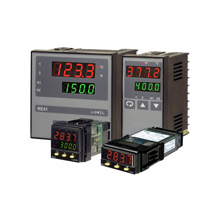 Lumel PID-Fuzzy Logic Controllers RE41, RE42, RE43, RE44