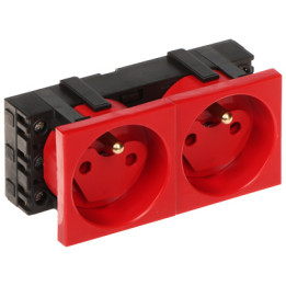 STASINSKI GN-DATA-2P/LS System 45 datu dubultligzda ar aizsargvāku, balta