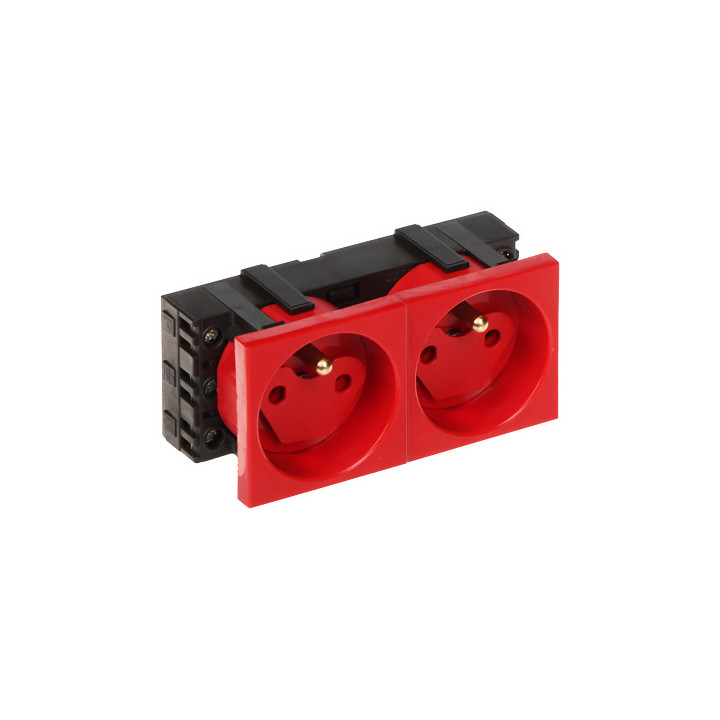 STASINSKI GN-DATA-2P/LS System 45 datu dubultligzda ar aizsargvāku, balta