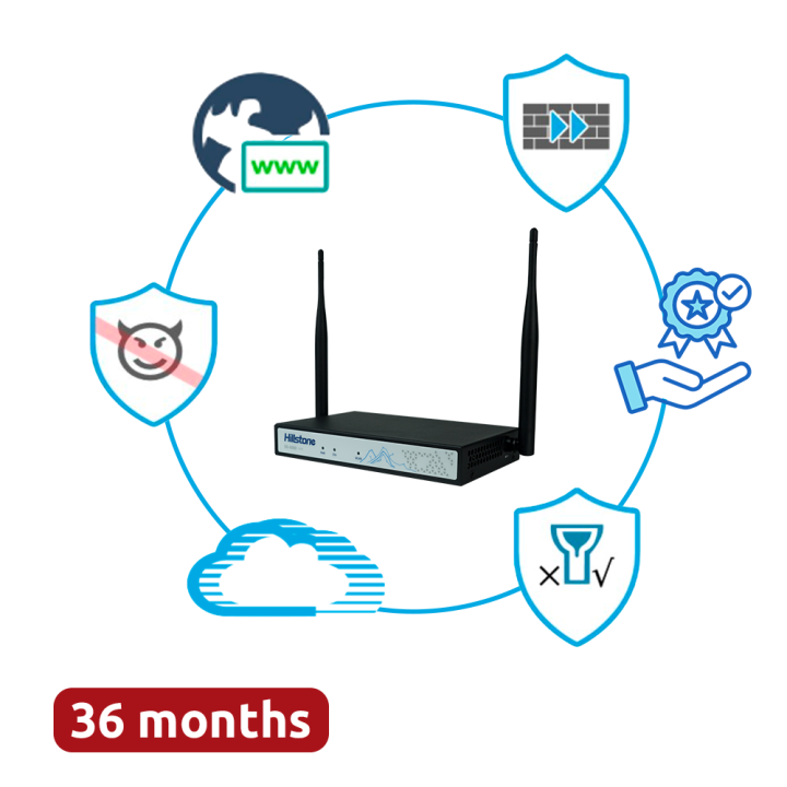 HILLSTONE HILL-A200W-PPRM-36 беспроводной маршрутизатор, 200Mbps, двухдиапазонный Wi-Fi 5 AC, Gigabit LAN