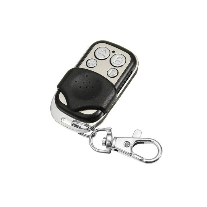 SmartWise 4-button RF 433Mhz remote controller with programmable buttons