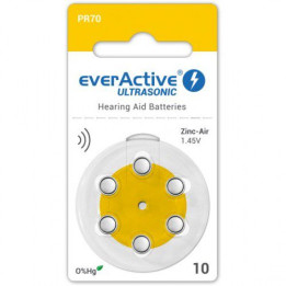 everActive Ultrasonic 10 PR70 1,45V cinka gaisa dzirdes aparātu baterijas