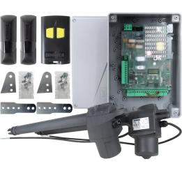 Automation set Beninca KBILL4024.PM TRUST 24V - drive for double-leaf gates up to 8 m - 24 V actuators, TRUST control panel, pho
