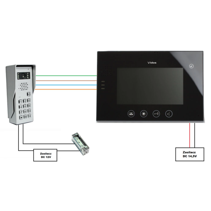VIDOS M670B / S50D vaizdo domofonas