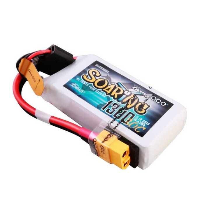 Gens ace G-Tech Soaring 1300mAh 11.1V 30C 3S1P LiPo Battery GEA133S30X6GT