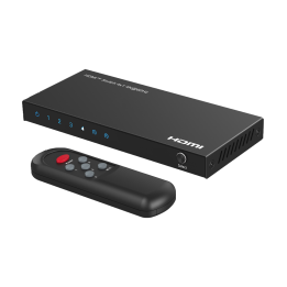 MARCA BLANCA HDMI-SW-4x1-4K60 4-Port HDMI Switch 4K@60Hz HDR