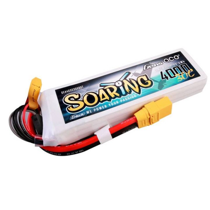 Gens ace G-Tech Soaring 4000mAh 11.1V 30C 3S1P LiPo Battery GEA403S30X9GT