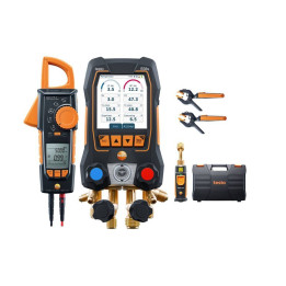 Интеллектуальный цифровой коллекторный комплект Testo 558s Smart Vacuum Kit с клещами и беспроводными датчиками
