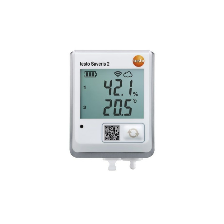 WiFi data logger Testo Saveris 2-H2 with display and connectable probe