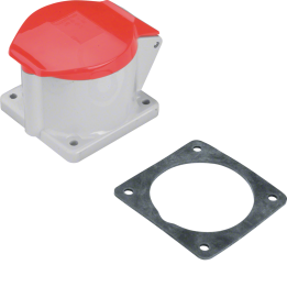 Фланцевая розетка Hager ECEE325 CEE 16A IP44