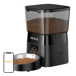 Rojeco RWSQ-12 2L Automatic Pet Feeder WiFi Version (Black)