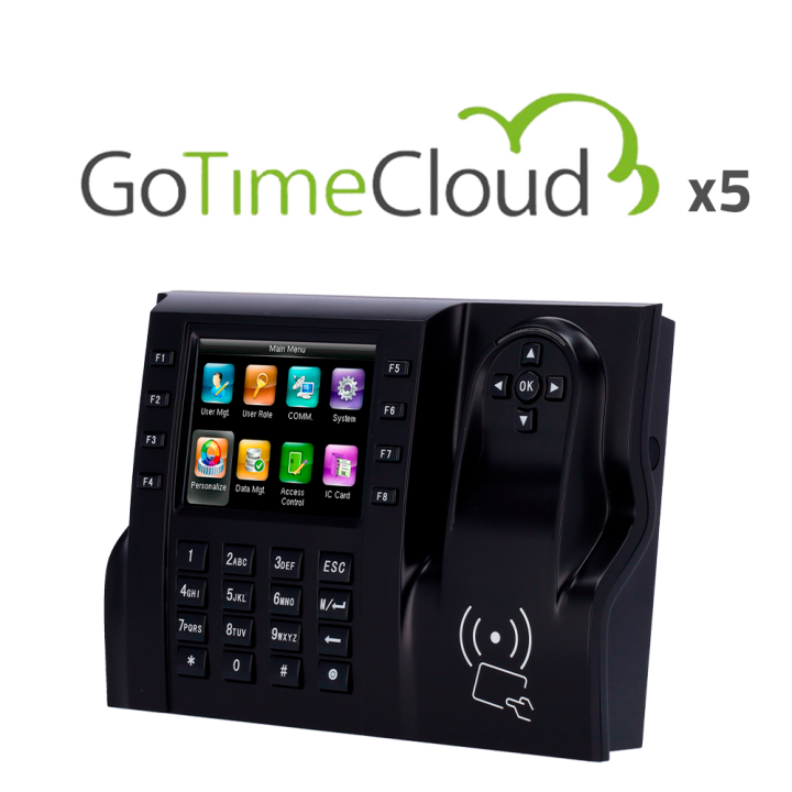 ZKTECO ZK-PACK-GTC5-ICLOCKS560 Biometric Access Control Pack with Fingerprint, Face, RFID & PIN