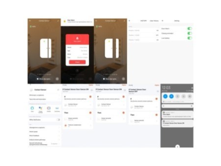 CS ZigBee TUYA durvju un logu atvēršanas sensors
