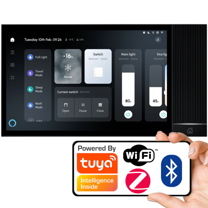 Kosketuspaneeli 8" yhdyskäytävä Alexa BT WiFi ZigBee TUYA kaiuttimet