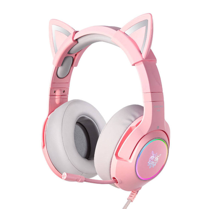 ONIKUMA K9 Pink RGB -pelikuulokkeet