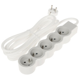 LEGRAND LE-049492 Pagarinātājs 5 kontaktligzdas 3m Balts