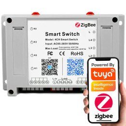 Tuya 4CH ZigBee 3.0 Smart Relay Module 4x10A 40A
