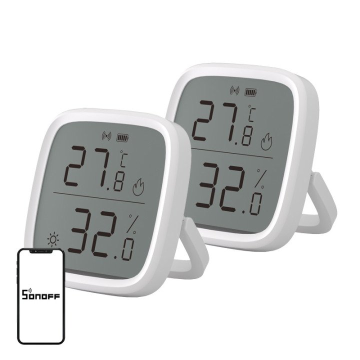 SONOFF ZigBee SNZB-02D Temperature and Humidity Sensor, 2-Pack