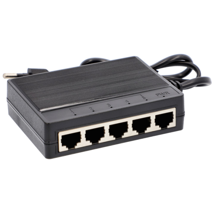 VidiLine VIDI-G500 5-Port Gigabit PoE Switch