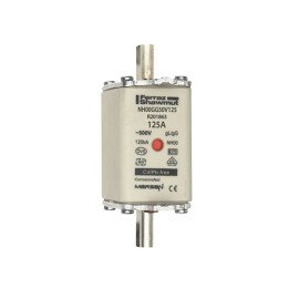 NH fuse-link gG, 500VAC, size 00, 125A double indicator/live tags