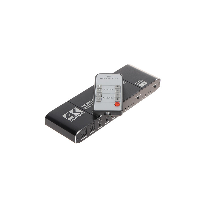 HDMI матричный коммутатор 4x2 HDMI-SW-4/2-MATRIX – 4 входа 2 выхода 4K