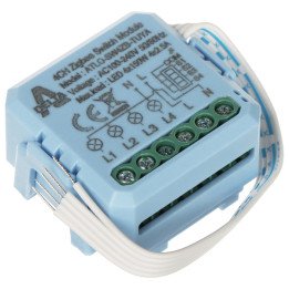 ATLO ATLO-SW4ZB-TUYA Zigbee умный настенный выключатель – 4 группы, совместимость с Tuya, голосовое управление с Alexa и Google 