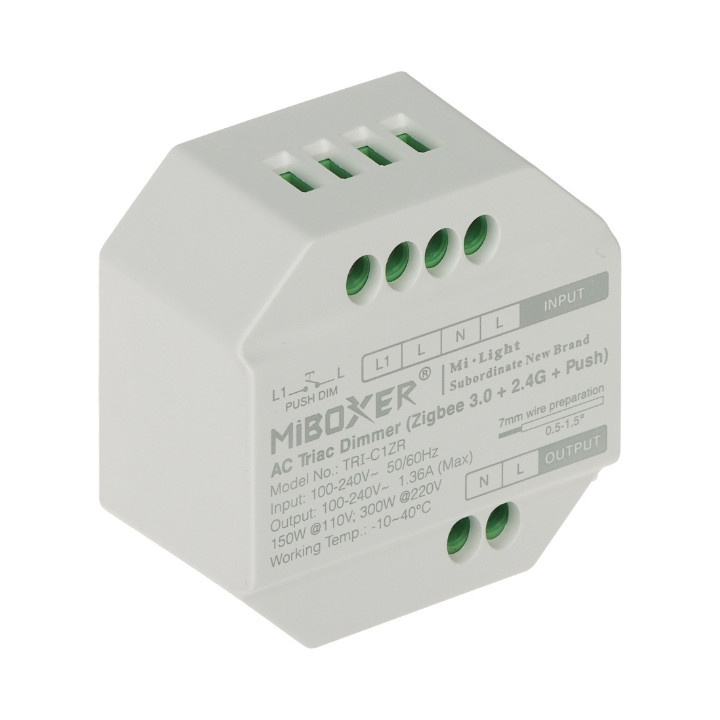 MiBOXER TRI-C1ZR Zigbee умный LED-контроллер 230V AC для RGB/CCT лент