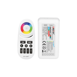 Juhtimiskomplekt kaugjuhtimispult + kontroller RGBW 12-24VDC 10A FUT028