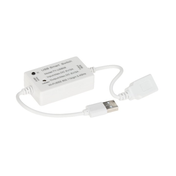 ATLO ATLO-SW1TUSB-TUYA Умный Wi-Fi настенный выключатель с USB, приложение Tuya Smart Life, голосовое управление