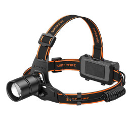 Superfire HL71 žibintuvėlis, 500 lm, USB, 5 režimai