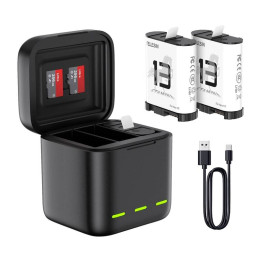 Kolme kanaliga akulaadija GoPro Hero 13 Black Telesinile (S0-BCG-10-TGP)