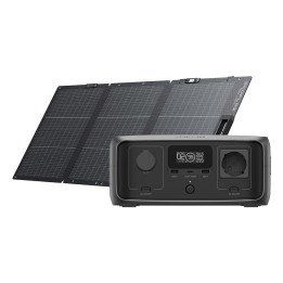 EcoFlow River 3 UPS Power Station + 160W Solar Panel Bundle R3U-160W-SB
