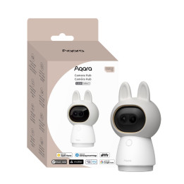 „Aqara G350 CAMERA HUB“ – išmanioji panoraminė / pakreipimo / priartinimo kamera su AI maitinamu veido ir augintinio atpažinimu,