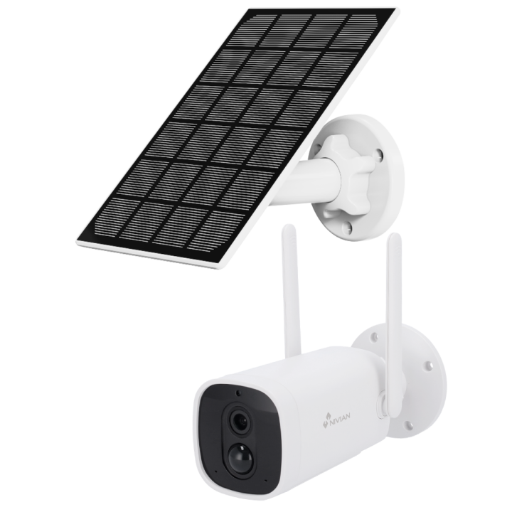 NIVIAN RETAIL NVS-06BATSOLAR 2MP PTZ Speed Dome IP-kaamera koos Wi-Fi, PoE, ONVIF, IP65, 8m IR, 4mm objektiiviga