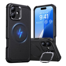 Cyber ​​Tough (HaloLock) ESR ümbris alusega iPhone 16 Plus jaoks (must)