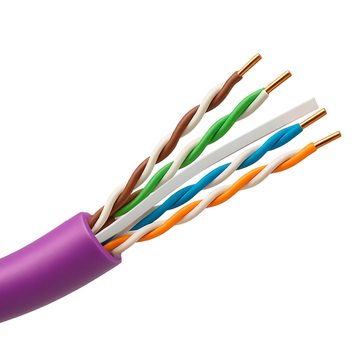 SAFIRE UTP6-305-BC-H-Dca-PURPLE Cat6 U/UTP LSZH Network Cable 305m Reel Purple