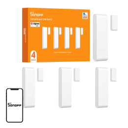 SONOFF SNZB-04PR2 logu un durvju sensors, 4 komplekti