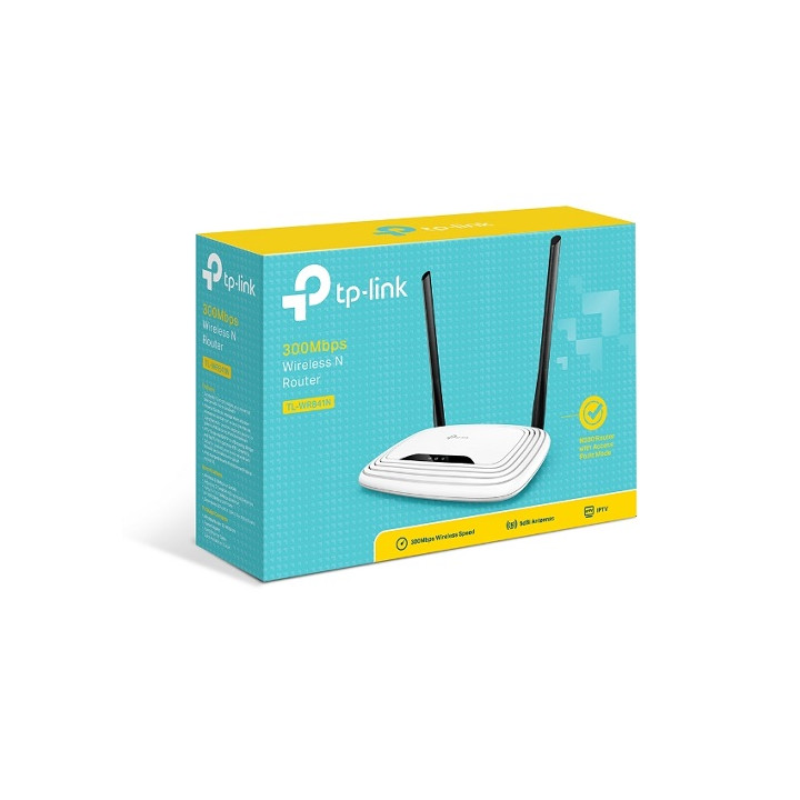 TP-Link 300Mbps Wireless N Router, mis on varustatud kahe antenniga (TL-WR841N)