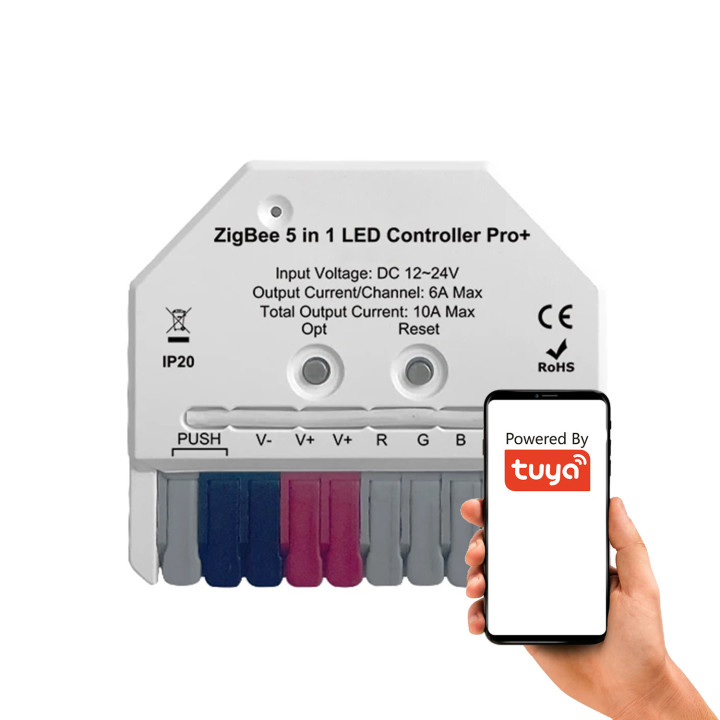 MINI 5-ühes kontroller Home Assistant Hue ZigBee TUYA LED-ribade jaoks