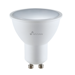 NIVIAN RETAIL NVS-RGBWBULB-45GU10-W viedā RGBW GU10 spuldze, regulējama, 220-240V