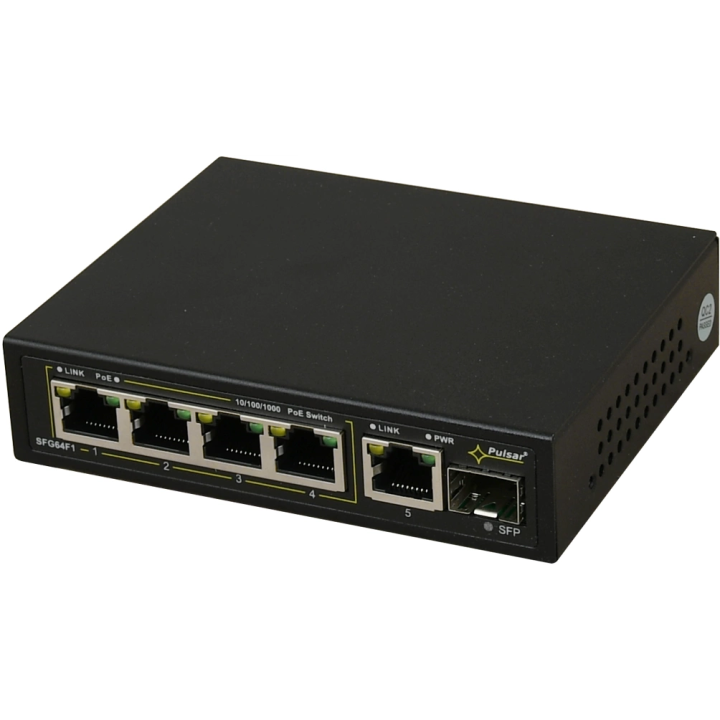 Pulsar SFG64F1 6-портовый коммутатор для 4 IP-камер